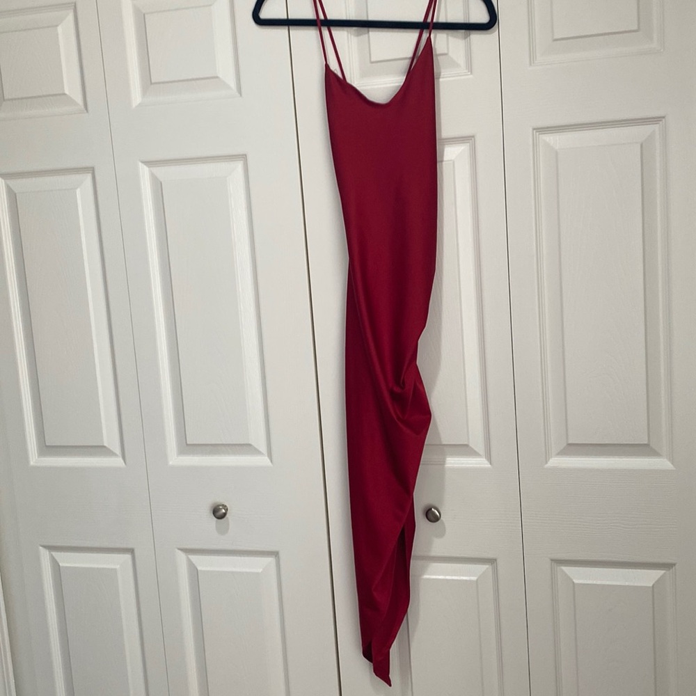 Never worn red dress from Windsor with the side ruched